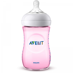 Philips Avent Natural Bottle Pink 260ml 2Pk