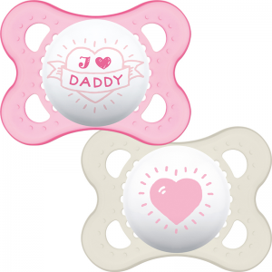 MAM Style (I Love) Soother 0m+ 2Pk