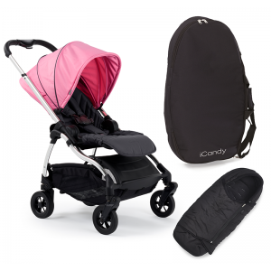 iCandy Raspberry Pushchair- Chrome, Piccadilly Pink