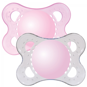 MAM Crystal Soother Pink 0m+ 2Pk