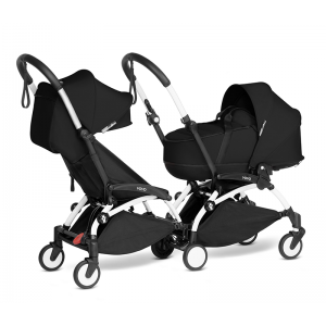 YOYO Complete Double Pushchair for Siblings- Black
