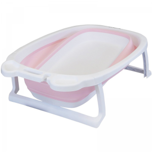 iSafe Flat Foldable Baby Bath – Pink
