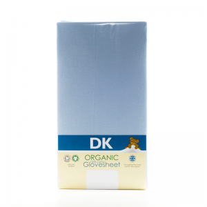 DK Glovesheets 100% Organic Cotton Fitted Sheet- Blue