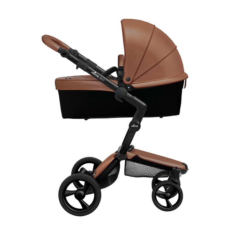 mima Xari 3 in 1 Pushchair- Black Chassis and Starter Pack, Camel Flair ...