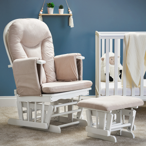 Obaby Reclining Glider Chair and Stool